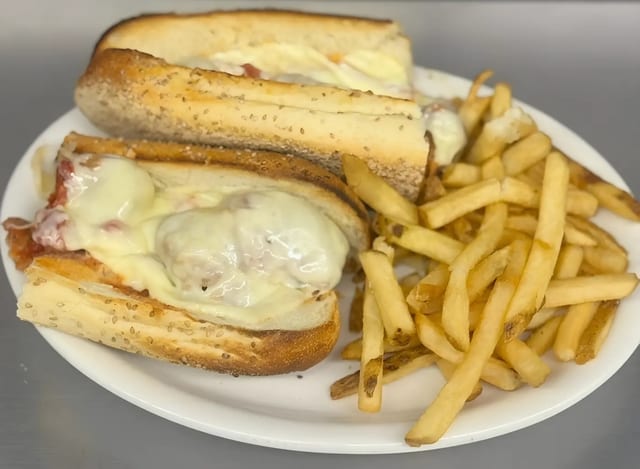 Meat Ball Parm Grinder Deluxe.