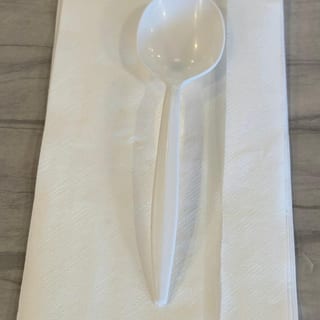 Soup Spoon and Napkin