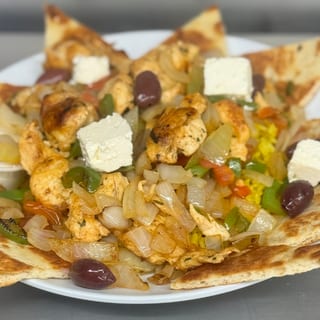 Chicken Souvlaki Over Rice