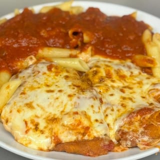 Chicken Parmesan w/ziti