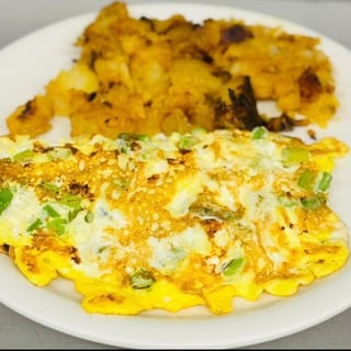 Asparagus Feta Omelet