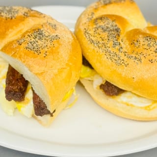 Sausage & Egg Hard Roll