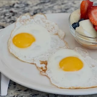 Fresh Fruit and Eggs