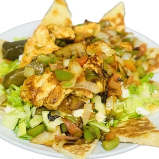 Chicken Souvlaki Greek Salad