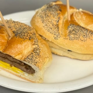 Shaved Steak & Egg Hard Roll